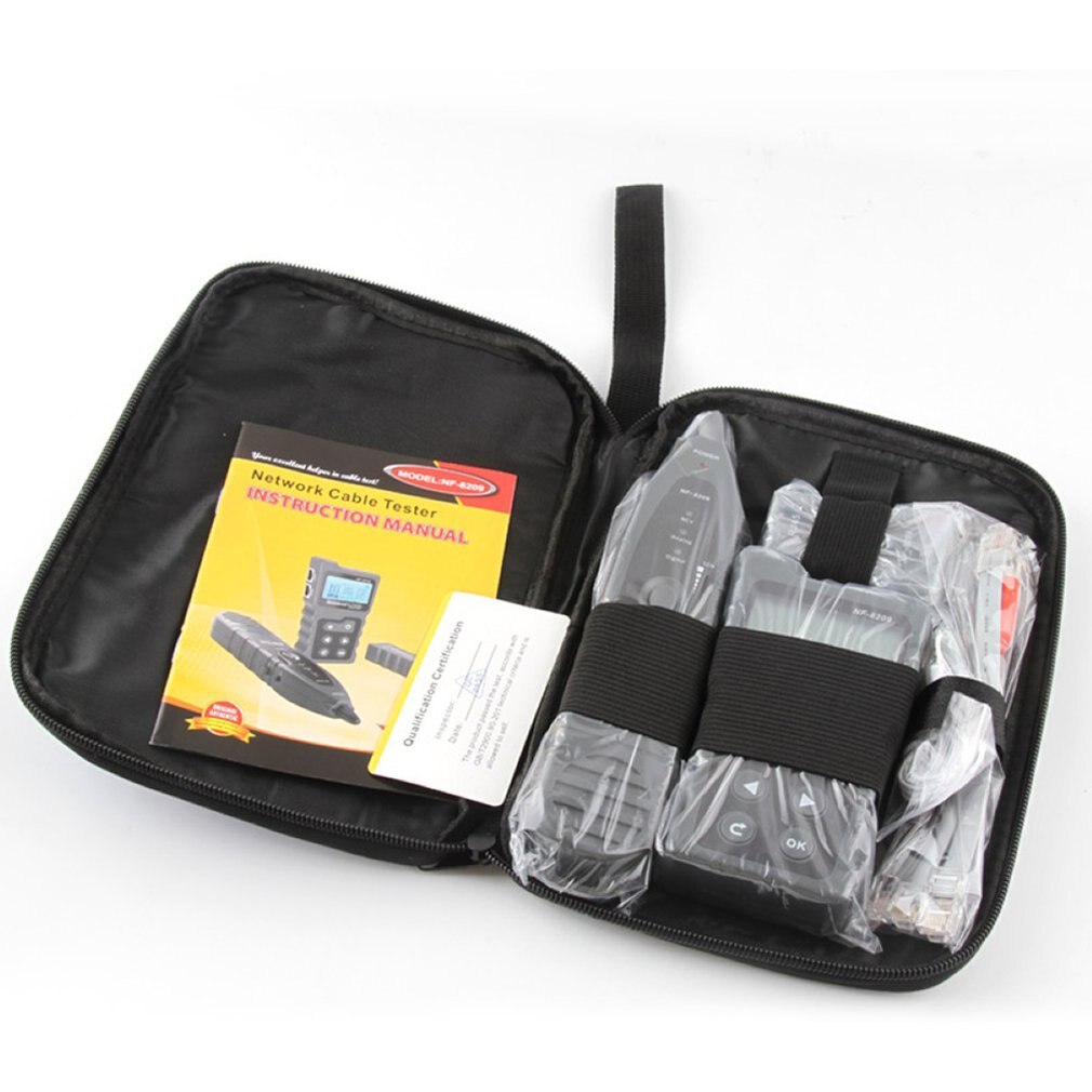 NF-8209 Digital Line Finder LCD Display Measure Length Wire Checker Test Network Tool Scan Cable Wiremap Tester