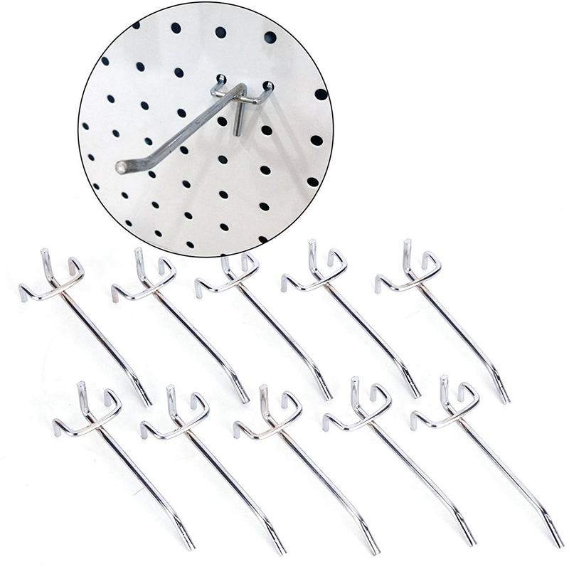 10x hook panel perforated wall storage workshop fixing length 10CM