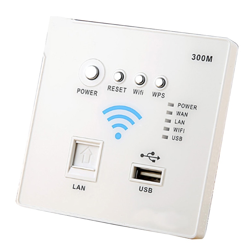 86 tipo di Muro Senza Fili Wifi router 3G senza fili per la CONNESSIONE WIFI con USB di Ricarica Interruttore Presa: Default Title
