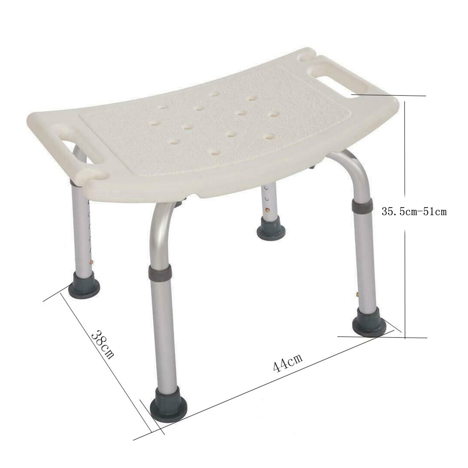 Silla de baño para ancianos, asiento de ducha de 7 velocidades, altura ajustable, bañera, Banco Silla de ducha, taburete para discapacitados, embarazadas