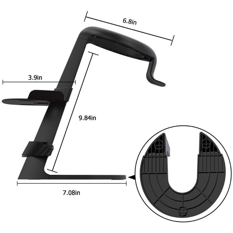 Vr-headset-ständer, halterung für headset und controller, montagestation für oculus rift/s headset und touch-controller  t84d