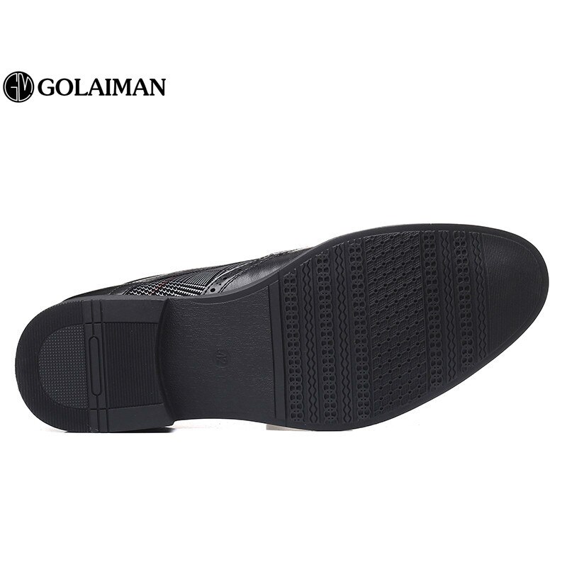 GOLAIMAN chaussures habillées hommes chaussures richelieu confortable chaussures décontractées respirant chaussures formelles de de luxe de