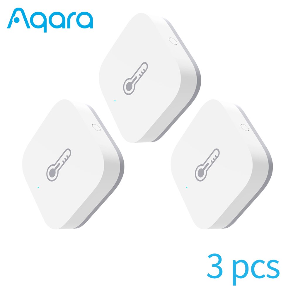 Aqara Temperature Humidity Sensor Zigbee Temperature Sensor Smart Life Humidity Sensor APP Control Work For Xiaomi Gateway: Sensor 3pcs