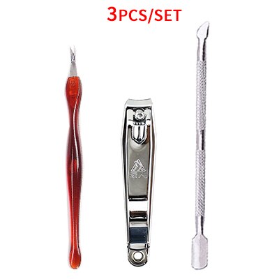 Nagelriem Pusher Gereedschappen Dode Huid Cuticula Remover Cleaner Manicure Nail Art Gereedschap Set Rvs Toe Nail Trimmer Cutter: Style 19