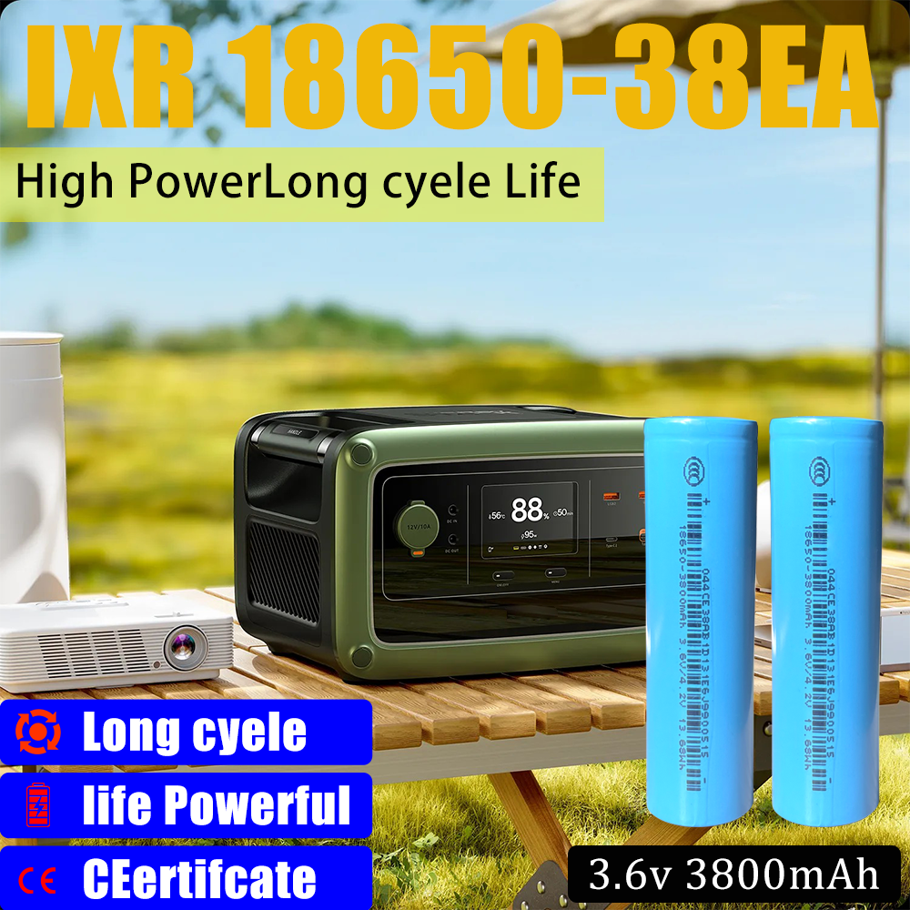 Ixr18650 3800Mah 10A F38 Batterie 3.7V Battery 18650 Li-Ion for Ebike Lithium Battery 18650 Rechargeable