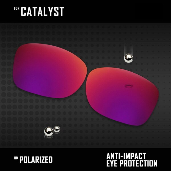OOWLIT Lenses Replacements For Oakley Catalyst Sunglasses Polarized - Multi Colors: Midnight Sun