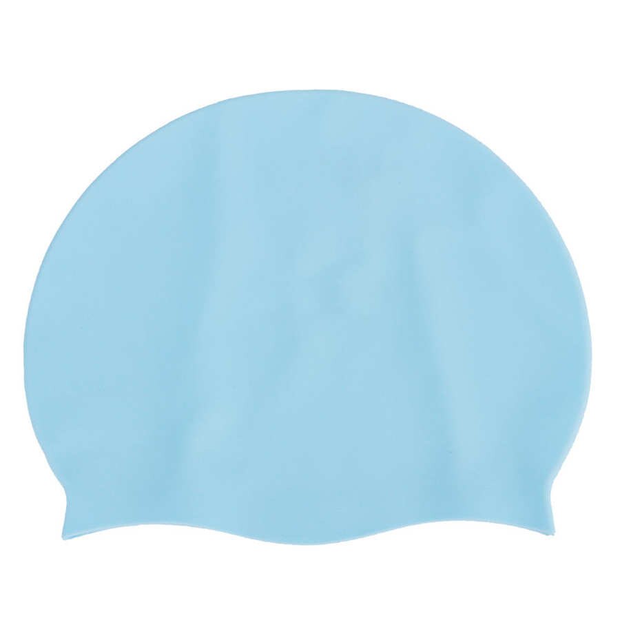 BBSKY, gorro de natación para niños, de silicona, para piscina, gorros de látex, gorro de baño Sute, gorro de baño elástico impermeable para bebé: Azul