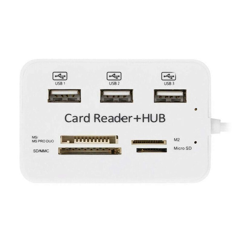 Type C Naar 3 Usb-poorten Hub Adapter, type C Naar 3 Poorten Usb 2.0 High Speed Hub Splitter Adapter Met Sd/Tf Card Reader