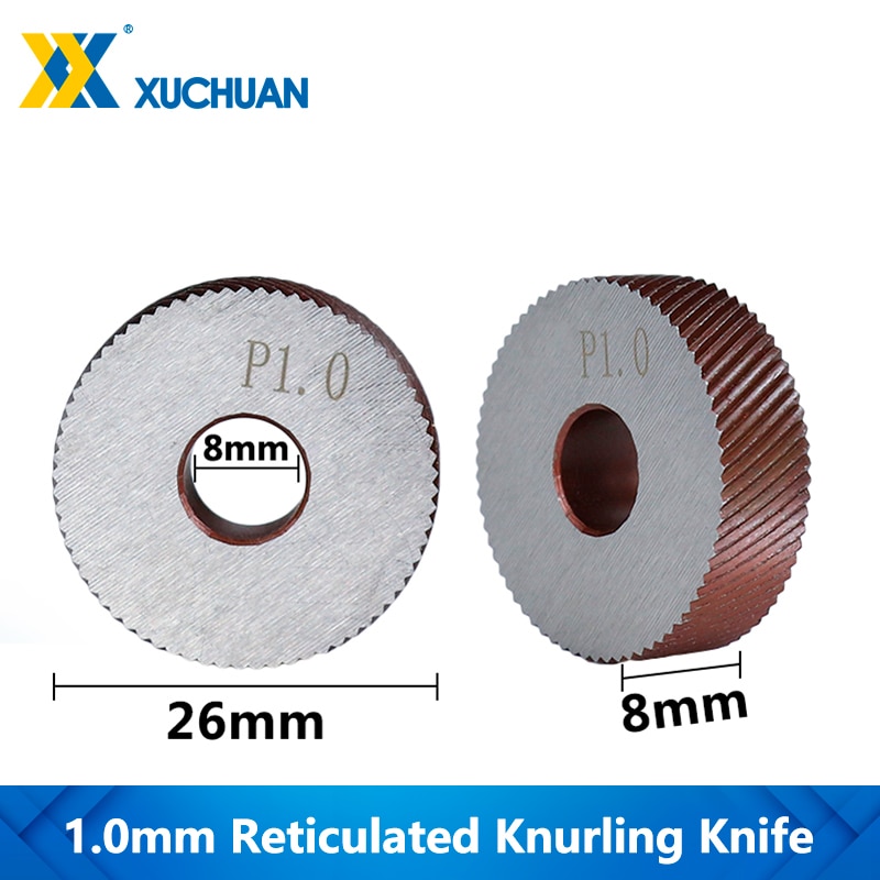 1.0mm Reticulated Knurling Wheel Steel Lathe Tool Inner Hole Embossing Wheel Reticulated Knurling Wheel Knurling In Lathe