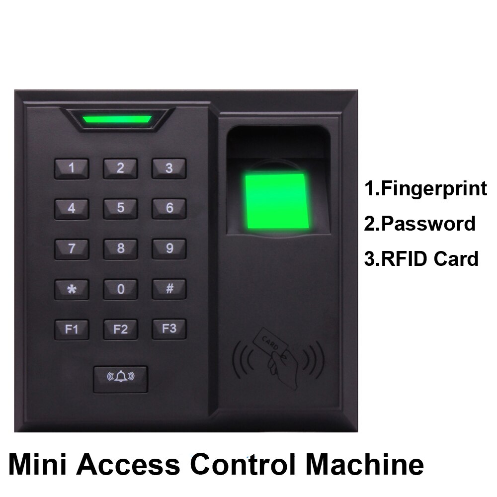 Keypad fingerprint 125Khz RFID Access Control Time attendance password lock fingerprint lock integrated machine key 500 user