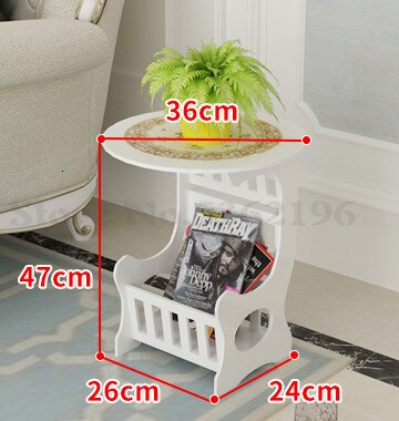 A few Nordic simple tables near the sofa mini round table bedside bedroom bedside table living room coffee table coffee table: Purple