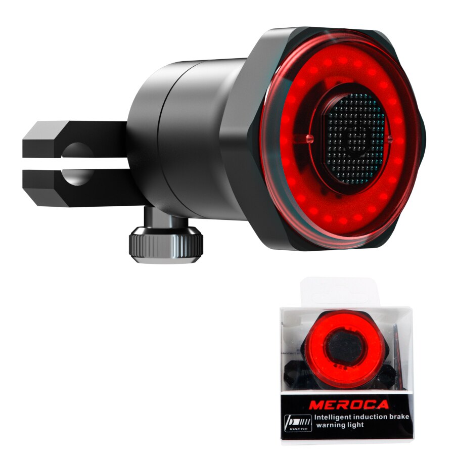 NEWBOLER-Luz LED trasera para bicicleta de montaña, faro de luz LED de encendido y apagado automático con 24 horas de duración, resistente al agua para bicicleta de montaña