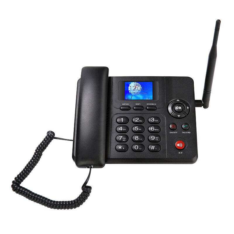 Téléphone fixe de bureau sans fil 4G LTE, GSM, avec Hotspot Wifi, 1 emplacement pour carte SIM, ETS-6688