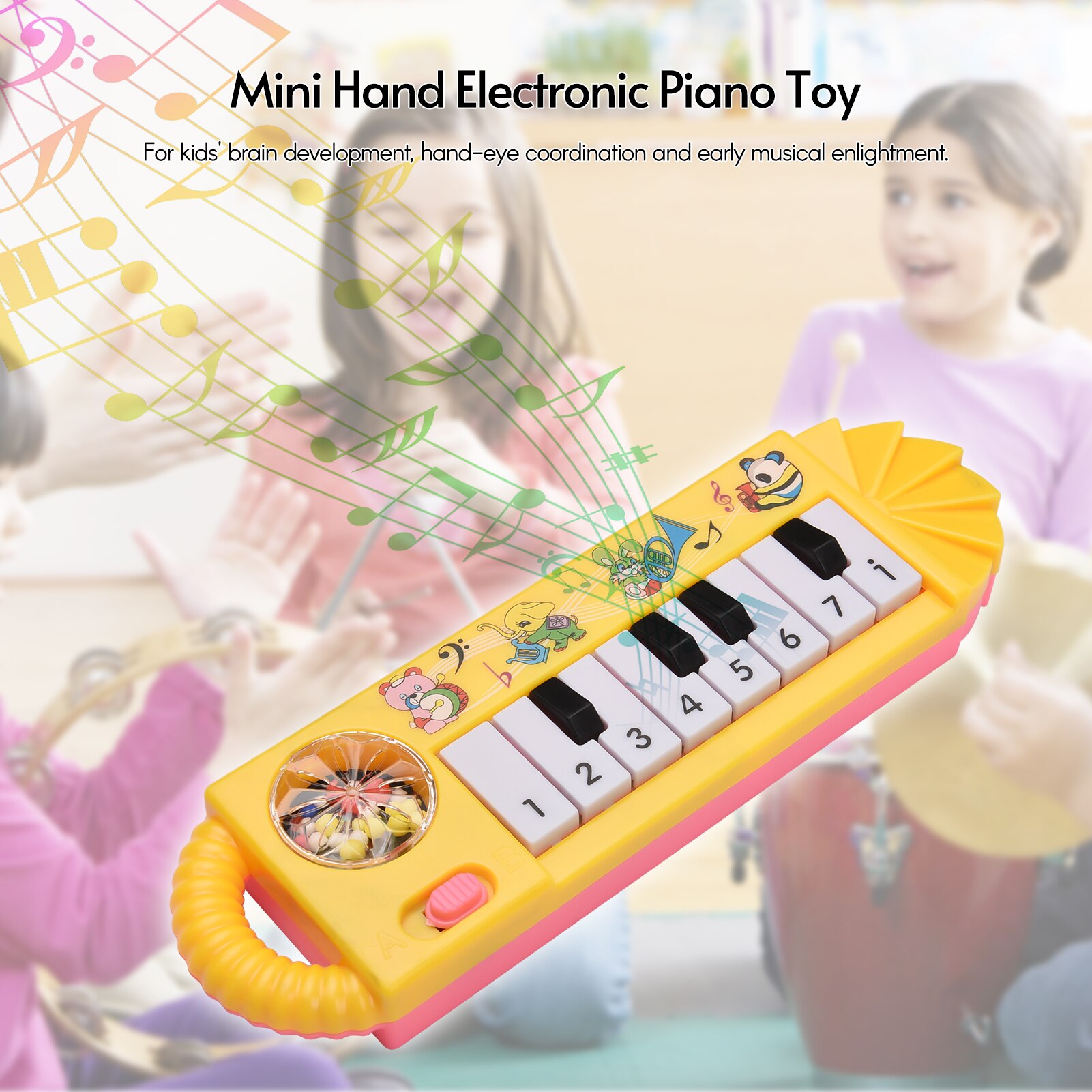Muslady Mini 8-Key Electronic Piano Toy for Children Early Musical Education