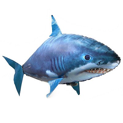 Tronzo 150cm Jumbo RC Air Swimming Shark Goldfish Inflatable Balloon Electric RC Inflatable Toys Birthday For Kids Boy Girl: Shark