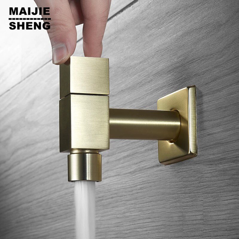 Buy Pollock Continental Gilt Golden Faucet Full Copper Washing Achine Faucet Fa