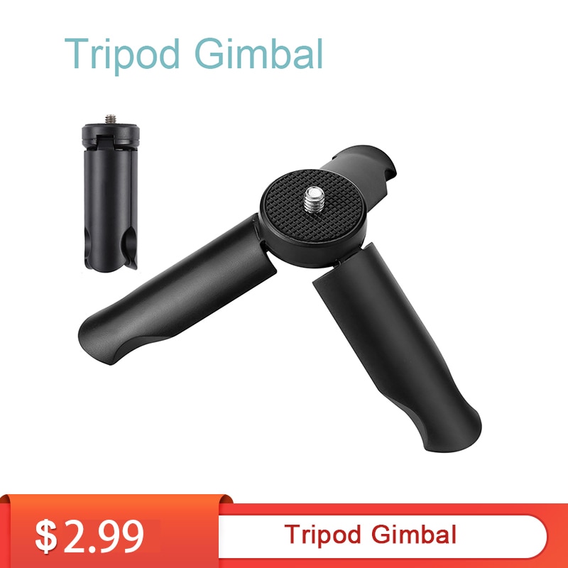 Mini soporte de trípode para teléfono de mano Gimbal estabilizador accesorios Base trípode para DJI OSMO Mobile 2/Zhiyun Smooth 4 keelead s5