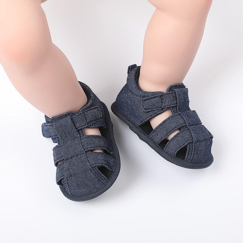 Canvas ademende baby sandalen schoenen zachte zool baby antislip sandalen jongens schoenen