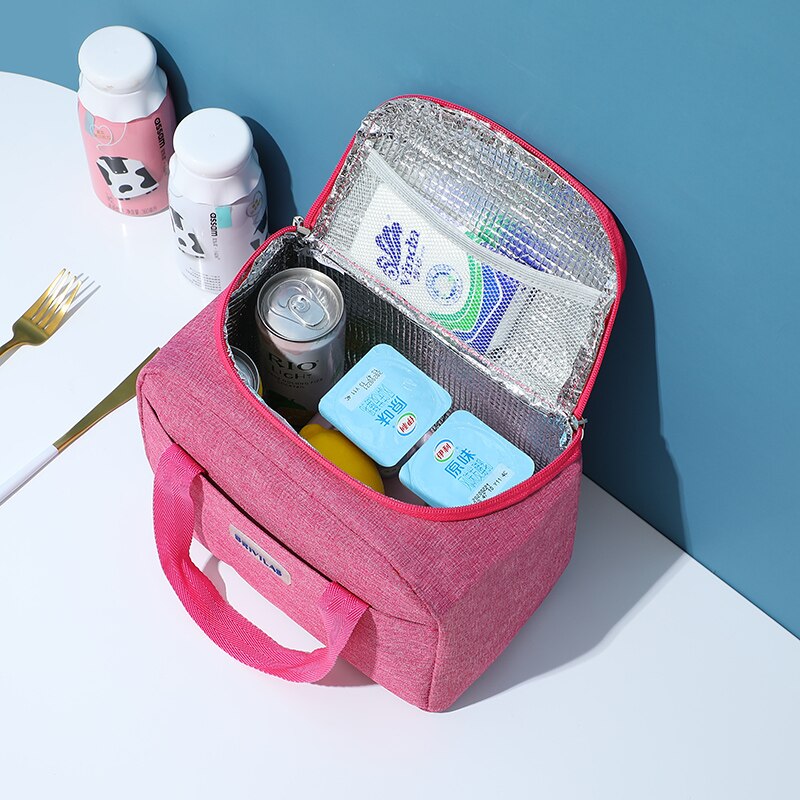 1 Pc Draagbare Grote Lunch Tas Waterdicht Voedsel Picknick Lunch Box Bag Geïsoleerde Vrouwen Koeler Zakken Verse Bento Voedsel Pouch