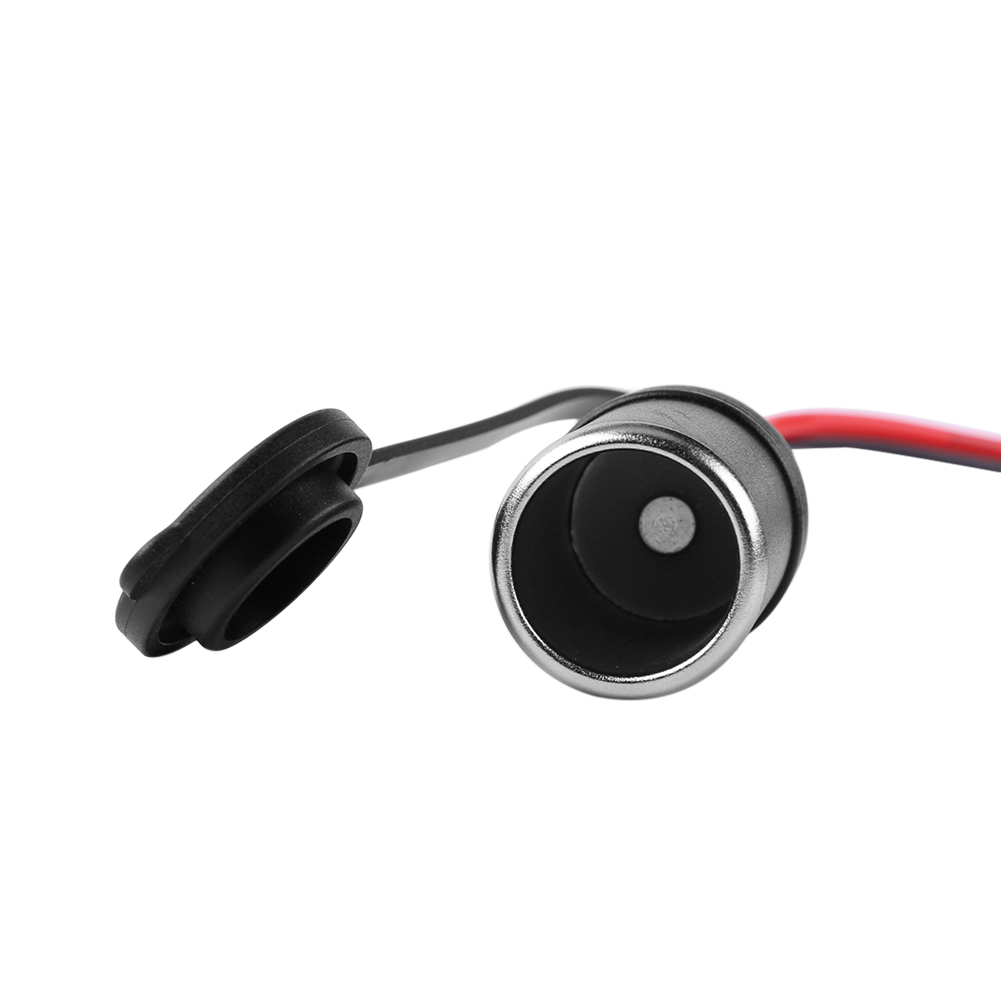 Adaptador de enchufe hembra para mechero de coche, 12V y 24V de CC, para motocicleta y camión, con fusible y Cable de 10A