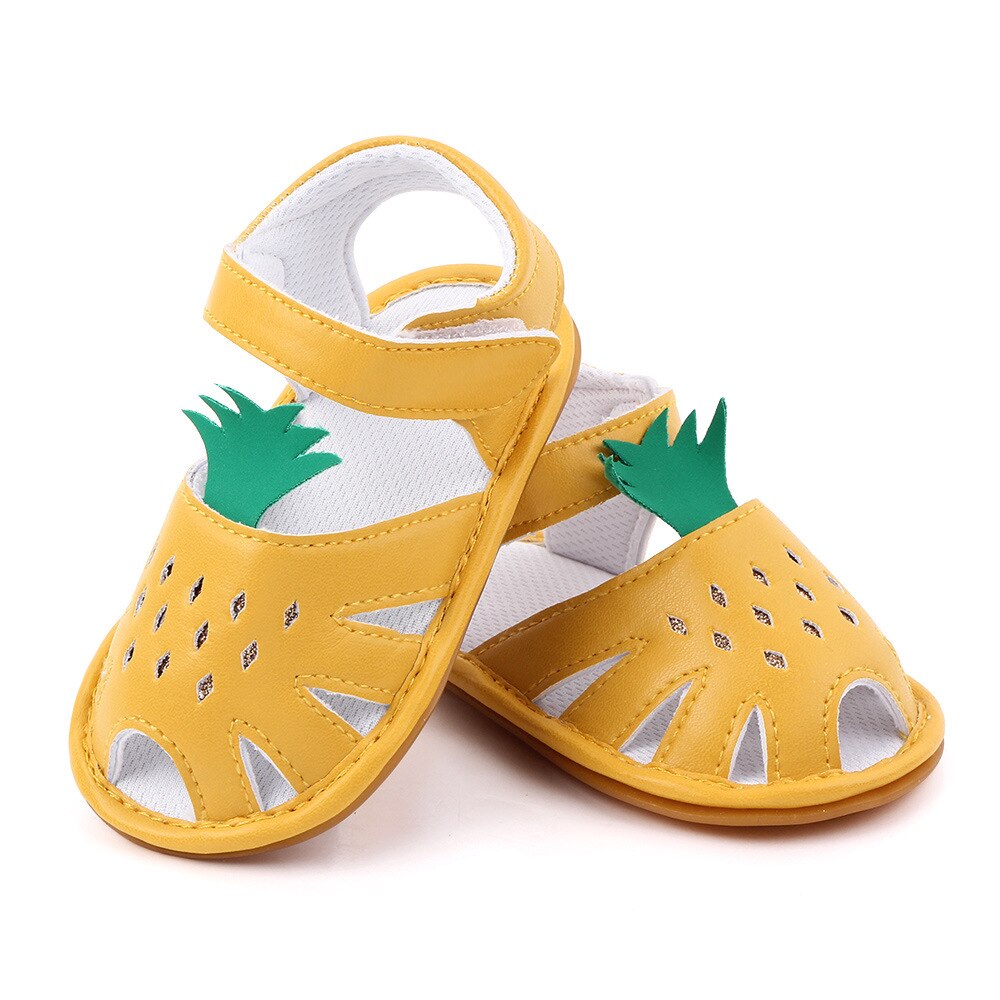 Zomer Baby Sandalen Ananas Ademend Peuter Schoenen Voor Meisjes Jongens Cartoon Leuke Flexibele Rubber Bodem Baby Schoenen