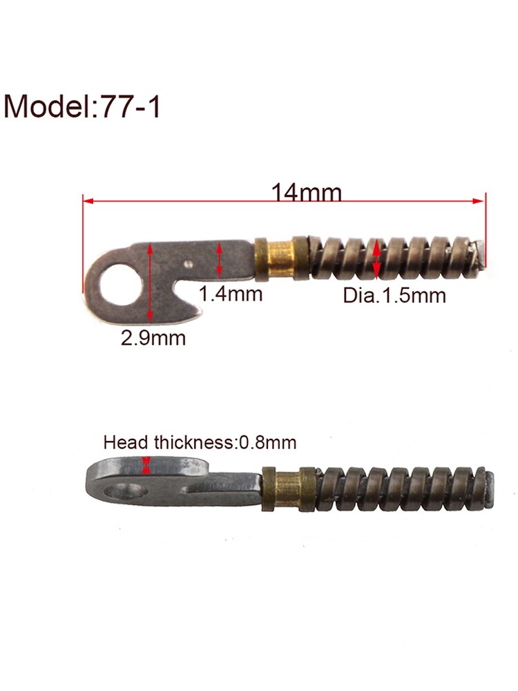 100PCS spring inserts for repairing broken eyeglass flex temples broken spring replacement part #77-1 77-1W B5034 69-5: 77-1