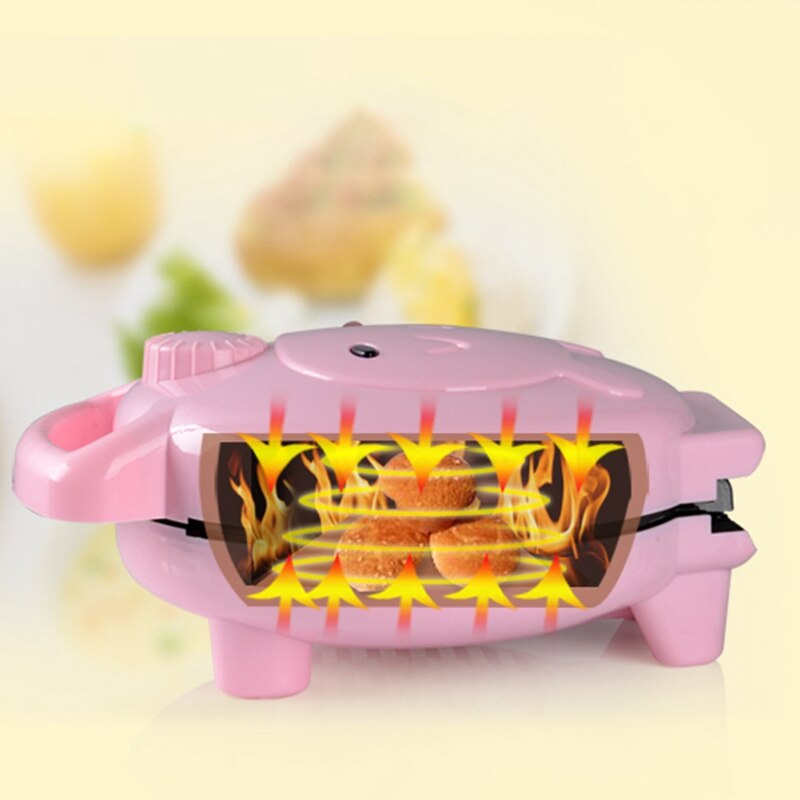 Machine à gâteau multifonction, Mini casserole électrique de dessin animé automatique pour enfants, cuisson et cuisson petit Pot de petit déjeuner Nation