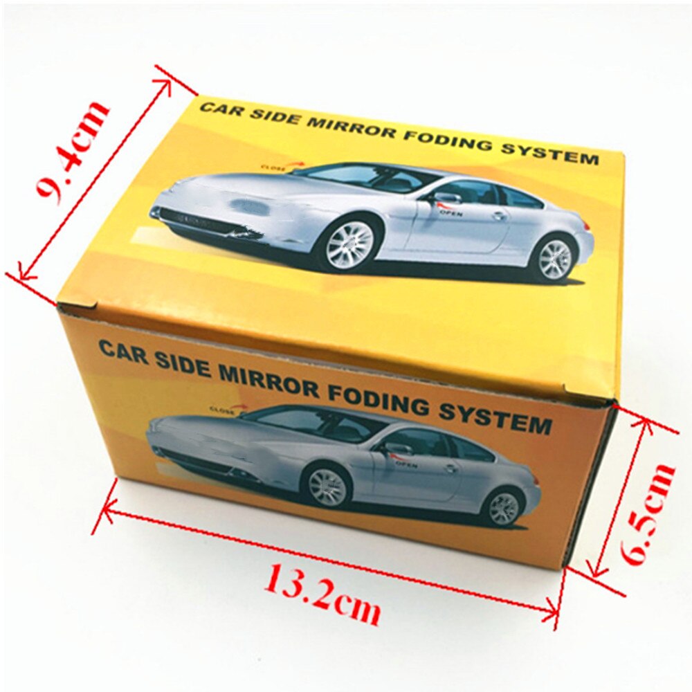 Espejo retrovisor universal de 12V para coche auto-carpeta, espejo eléctrico inteligente Módulo de control de almacenamiento extendido
