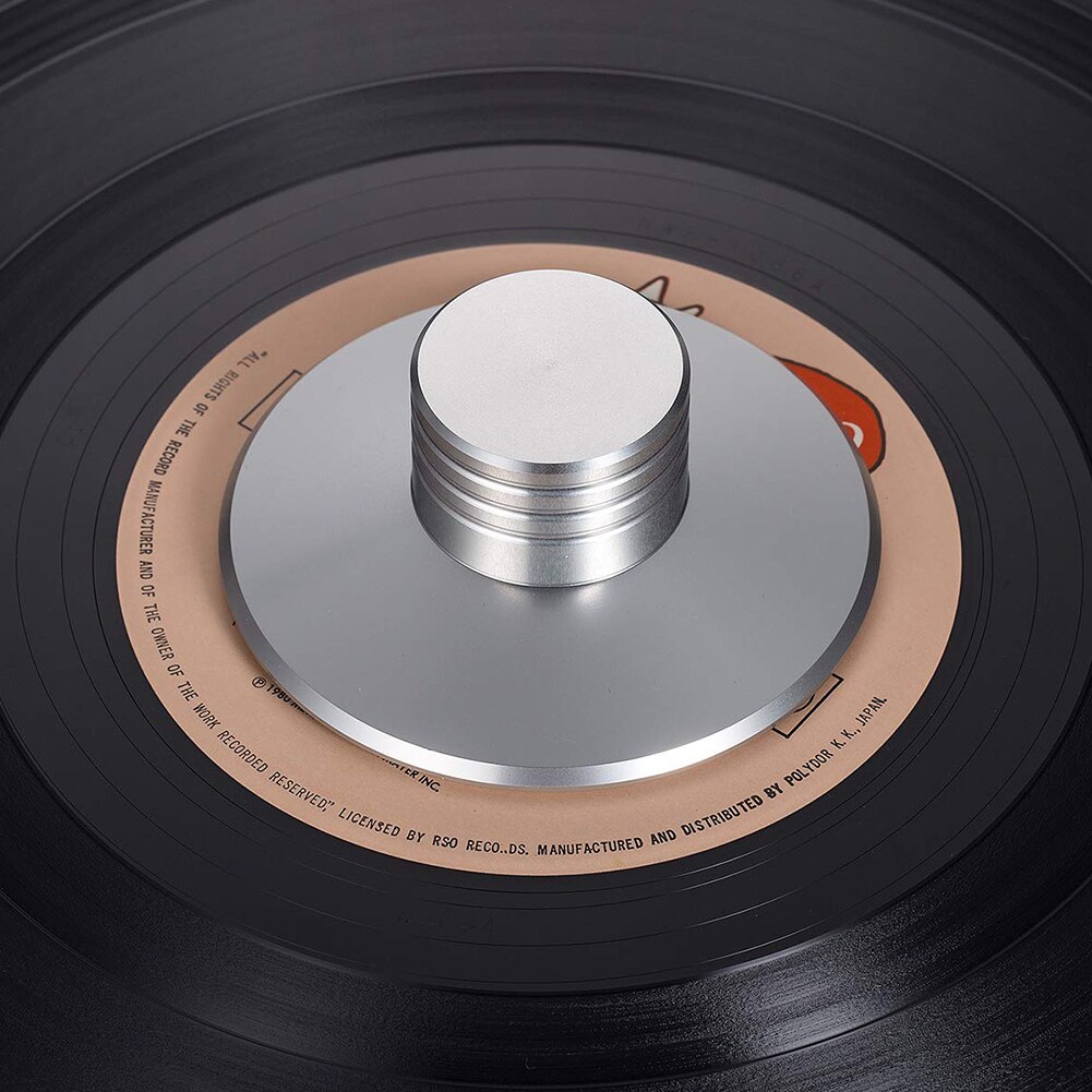 Player Balanced Disc Stabilizer Weight Clamp Aluminum Ergonomic LP Vinyl Turntable Solid Easy Apply Durable