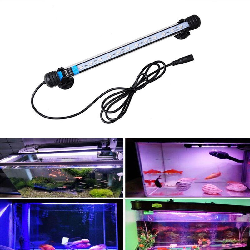 Gako White Light Aquarium LED Bar Light Aquarium for Fish Tank 28CM Amphibious Submersible LED Lamp Arowana Light