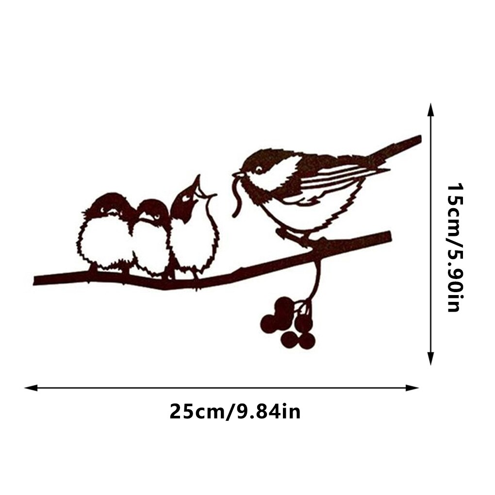 Verkoop Mode Metalen Boom Yard Art Boom Vogel Animal Art Tuin Rvs Art Metalen Vogel Huis Tuin Decoratie: 03