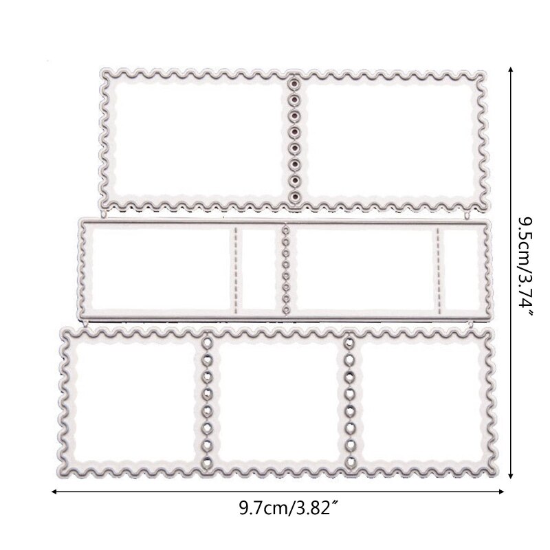 Lace Frame Die Cuts for Stamp Making Metal Edge Cutting Dies Border Stencil for Party DIY Art Scrapbooking Photo N84A