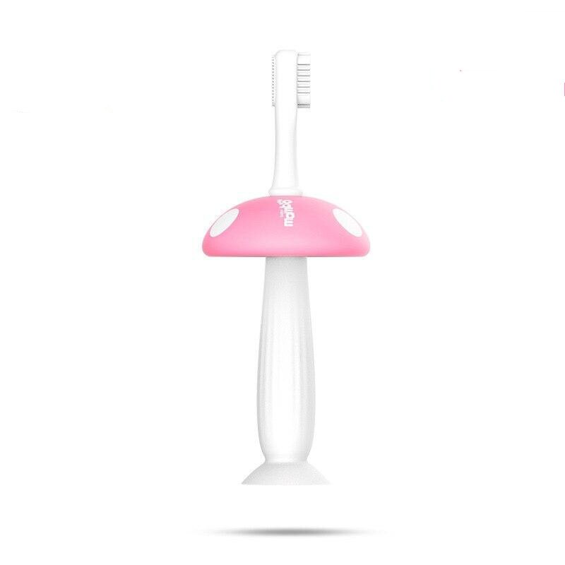 Baby Zahnen Pflege Baby Zahnbürste Lebensmittel Klasse Weiche Silikon Ausbildung Zahnbürste freundlicher Baby Zähne Pflege Beißringe Baby Pinsel: Rosa