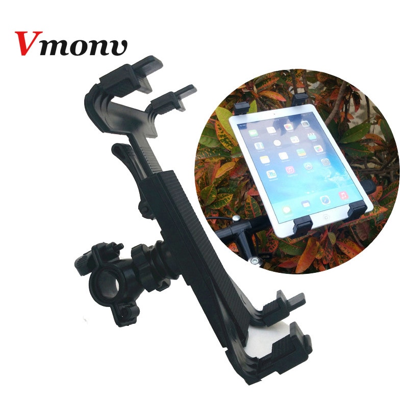 Vmonv 7"-10" Bicycle Bike Motorcycle Adjustable Angles Bracket Tablet Holder Stand for Ipad Air Mini 1 2 3 4 Tablet Holder Mount
