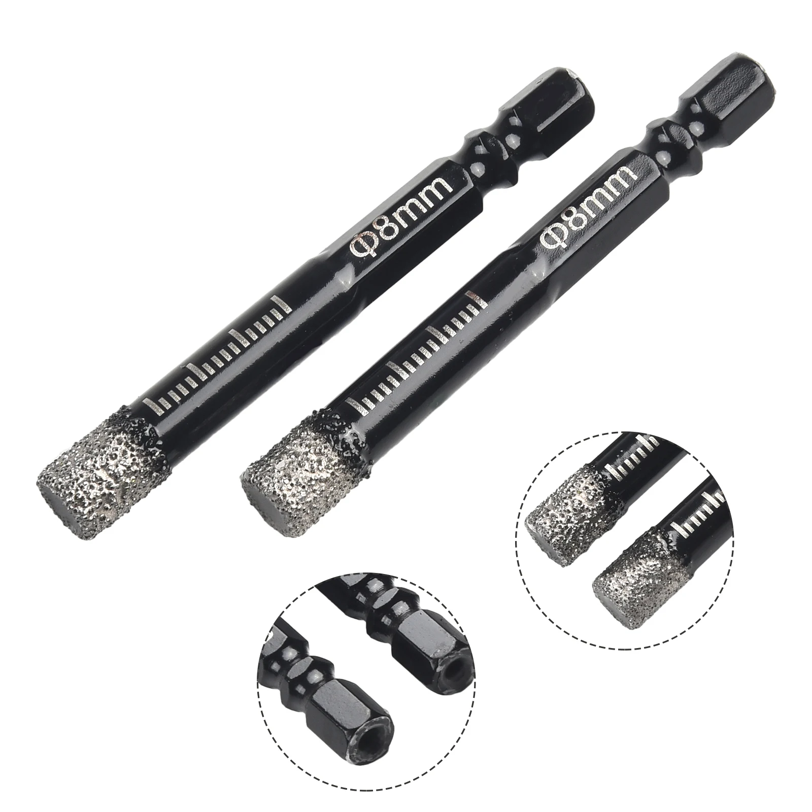 6/8/10/12/14mm Diamond Dry Drill Bits Hole Saw Cutter For Marble Ceramic Tile Drilling Granite Masonry Concrete