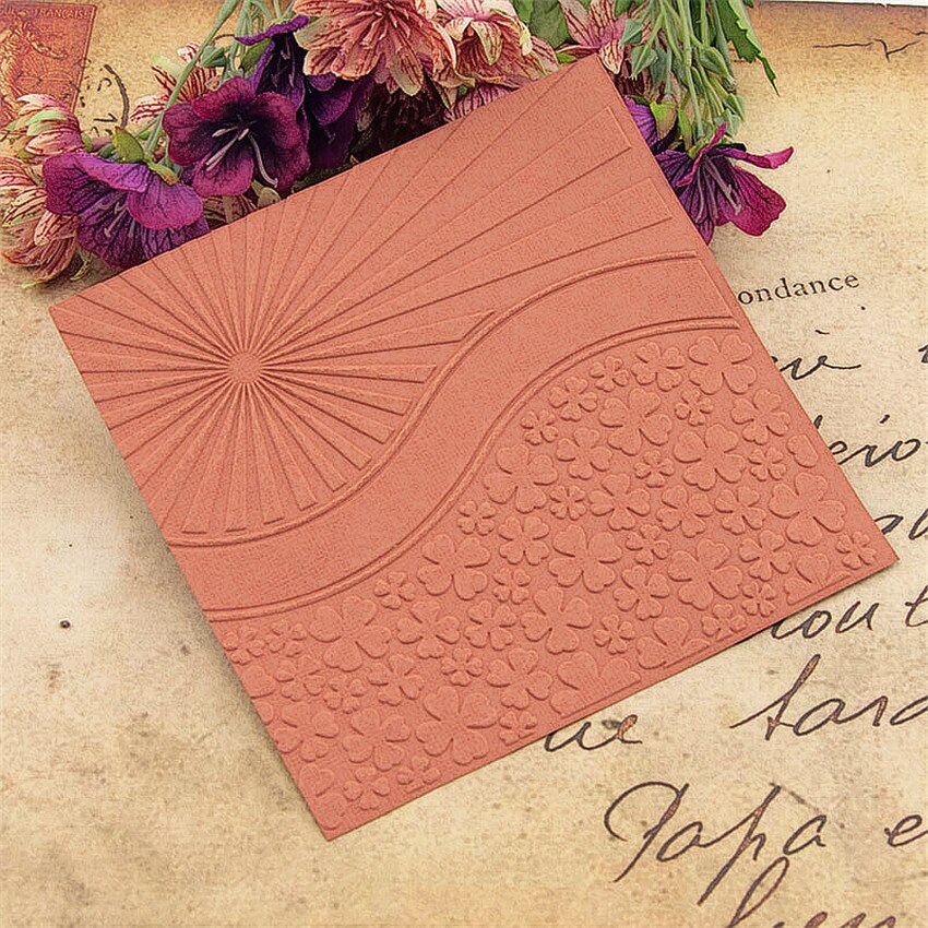 plastic four-leaf clover template craft card making paper card album wedding decoration Embossing folders