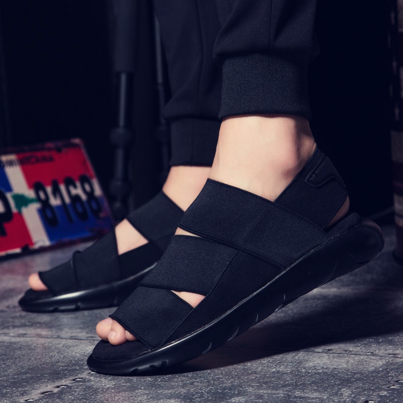 Männer Sommer Schuhe Mann Plattform Sandalen Schwarz Komfortable Herren Gladiator Sandalen für Männer Strand Sandale Zapatillas hombre Urbanas