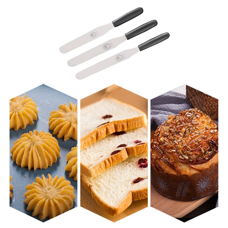 Cake Spatula Cream Spatula Scraper Baking Cake Tool Stainless Steel Cake Spatula Smoothing Cake Decoration Tool
