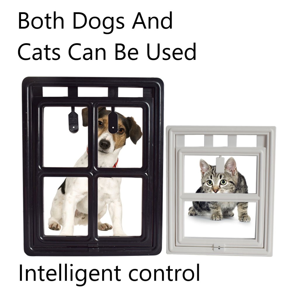 Papipet Pet Intelligent Control Security Safety door For Cat and Dog Kitten Patio Atomatic Pets Door Guard Pet Screen Door