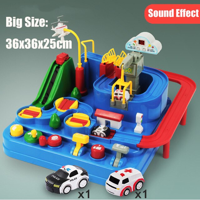 Kinderen Rail Auto Speelgoed Racing Trein Tracks Adventure Handleiding Cars Tafel Spel Puzzel Speelgoed Voor Kinderen Huis Play Game: Big B Set