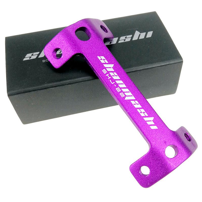 Fiets bidonhouder verlengstuk dubbele kop bidonhouder mountainbike bekerhouder frame dubbele bidonhouder: Paars