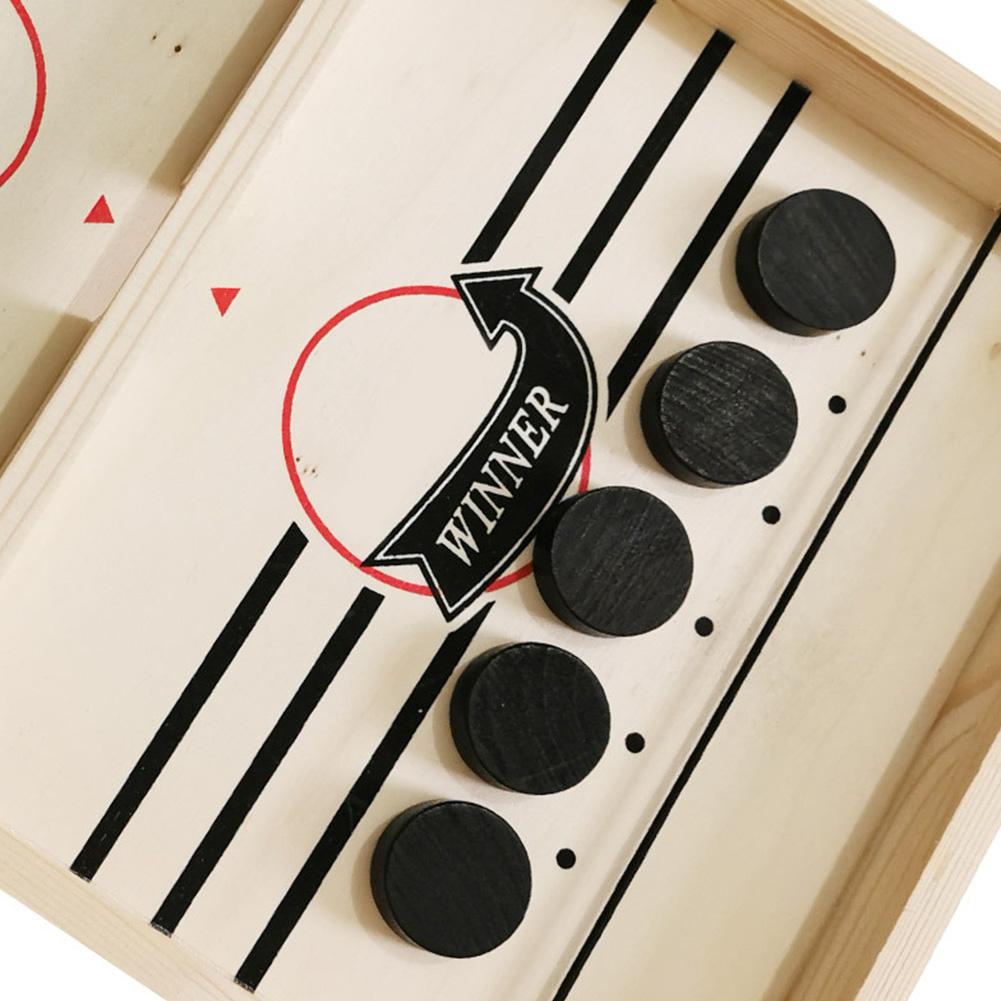 Funny Hockey Board Game Set Wooden Puzzle Chess Portable Parent Child Party Entertainment Household Have Fun For Kids