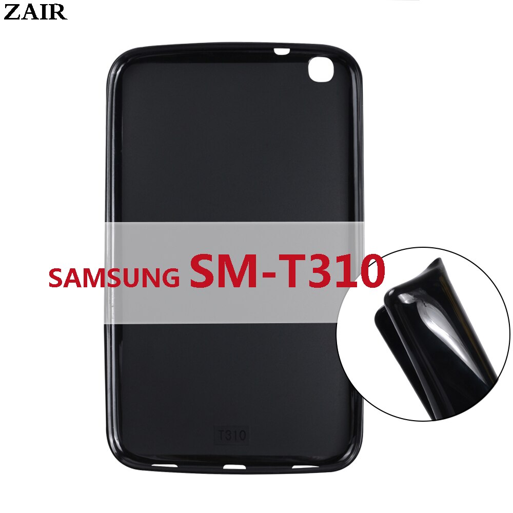 Funda para tableta Samsung Galaxy Tab 3 8,0 T310 T311 T315, carcasa protectora de TPU de silicona suave y flexible, a prueba de golpes, SM-T310: Default Title