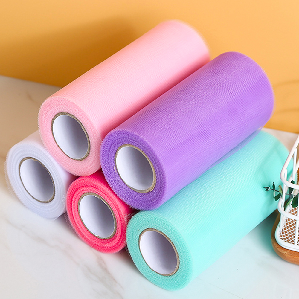 Organza 25 yards lengte Tutu Tule Spool Rolls stof voor DIY bruiloft rok meisje baby shower decor partij ambachten woonaccessoires