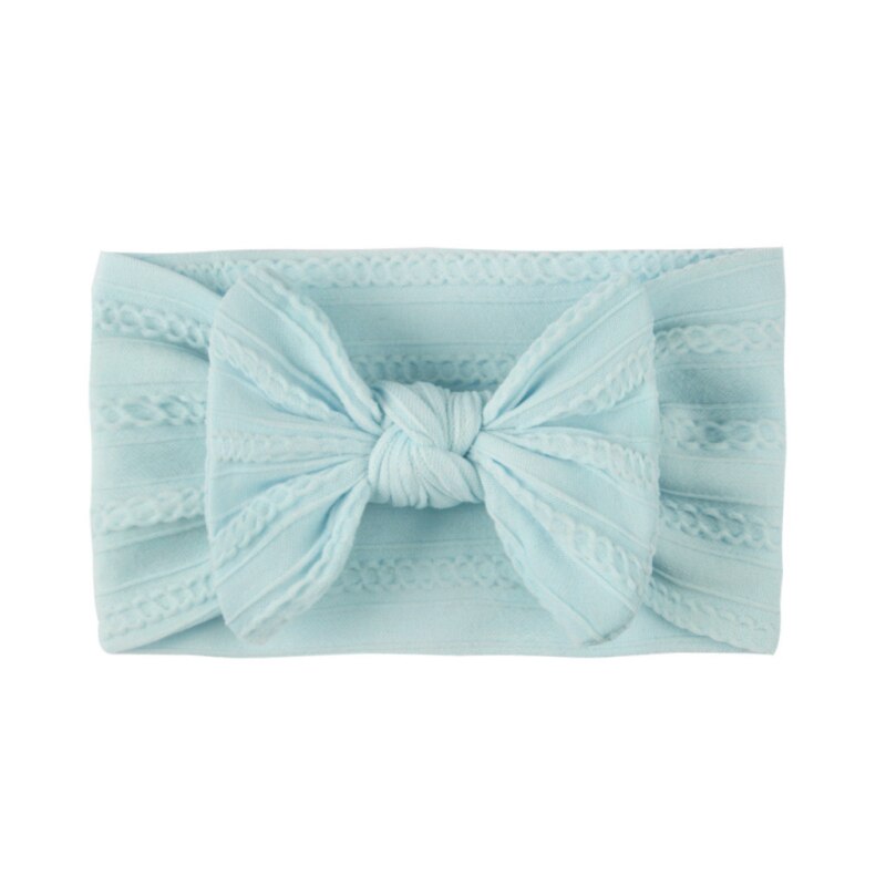 1Pcs Floral Bows Baby Headband Dot Bowknot Hairband Baby Girl Headbands nylon chiffon Kids Hair Band Girls Hair Accessories: 06