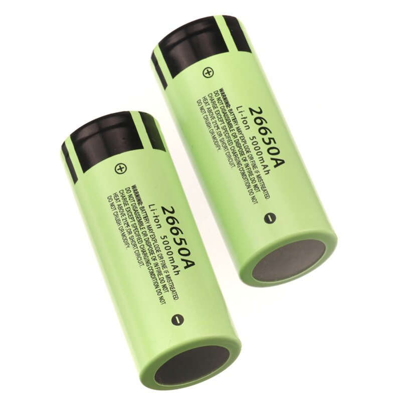 100% Original 26650A 3.7V 5000mAh lipo Battery and Charger for Flashlight power Bank Li-ion Rechargeable Batteries