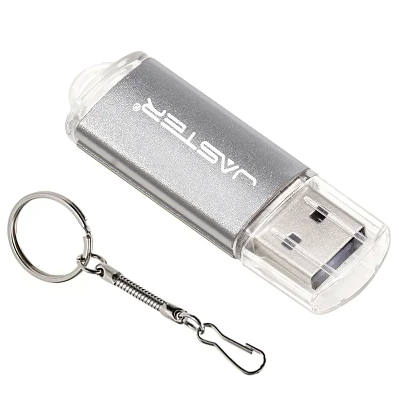 JASTER Niestandardowe logo Pendrive 4GB Mini pamięć flash USB 8GB Bezpłatny brelok do kluczy Pamięć USB 16GB Prezent biznesowy Dysk U 32GB Prezent pożegnalny: WHITE / 100 gb