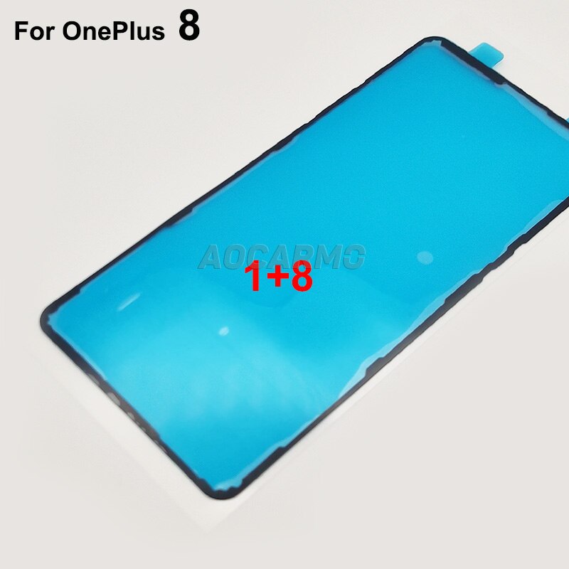 Aocarmo Voor Oneplus 8 1 + 8 Terug Adhesive Back Cover Waterdichte Sticker Lijm: Default Title