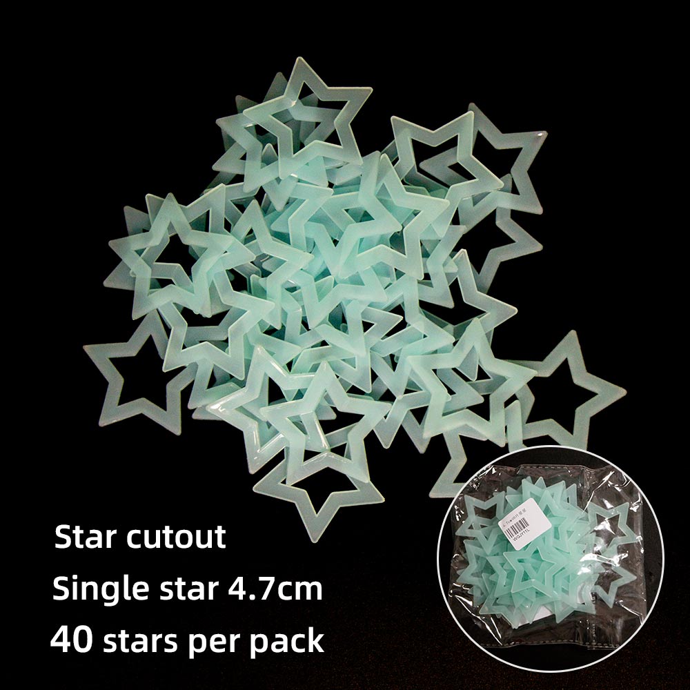 Wall Sticker Christmas Year Window Sticker Snowflake Star Luminous Sticker Children's Room Family Outdoor Glass Decoration: L