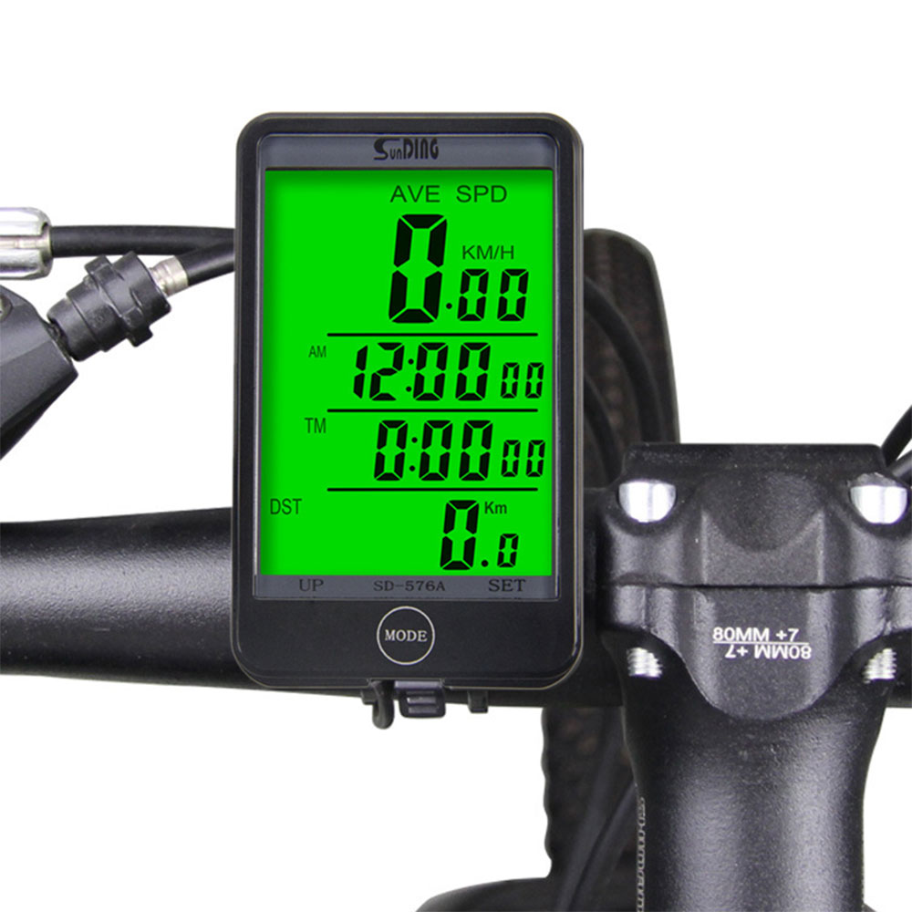 Bicycle Speedometer Digital Bike Computer Smart Back Light Multifunction Waterproof Big Display Sports Wireless